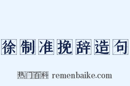 徐制准挽辞造句是什么意思的图片